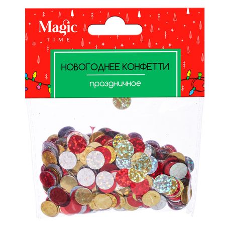 конфетти в форме кружков 1,5х10х12,5 см мультиколор