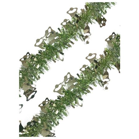 мишура новогодняя Колокольчики 200х9см зеленый