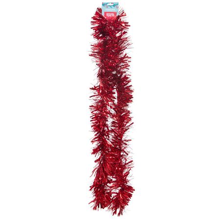 мишура новогодняя 200см красный