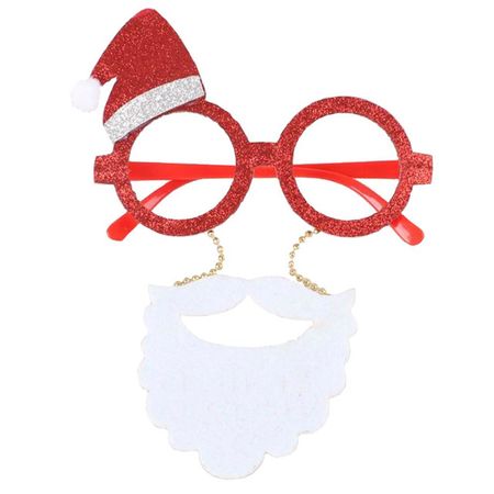 очки карнавальные С колпачком и бородой 15х22см