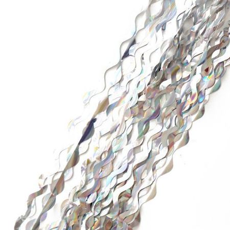 дождик новогодний 100х9см серебристый