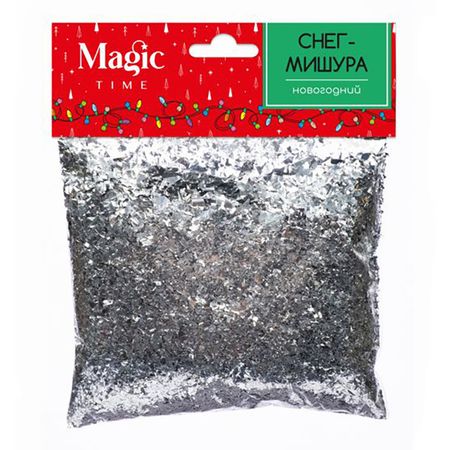 снег искусственный Серебристый 80г полипропилен