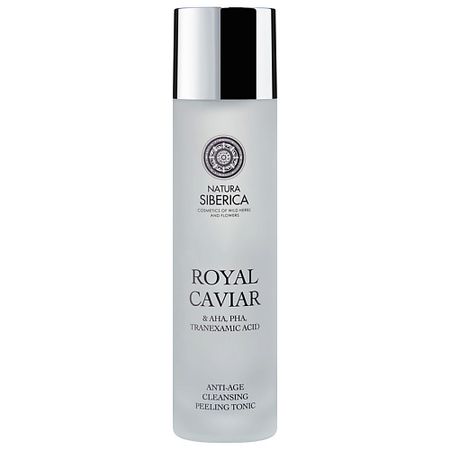 Тоник отшелушивающий NATURA SIBERICA Очищающий пилинг-тоник для лица Royal Caviar Anti-Age Tonic