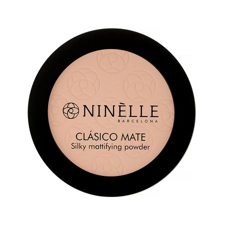 Пудра для лица NINELLE CLASICO MATE легкая матирующая тон 202 Розово-бежевый