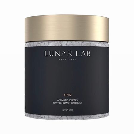 Соль для ванны LUNAR LABORATORY Морская соль для ванны ароматизированная, расслабляющая, бергамот и можжевельник