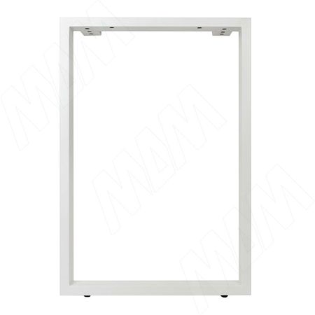 Пилар опора для стола П-образная, 60х30, 595xH870 (+10 мм), белый (RAL 9003, муар) (П60X30/595X870 WT)