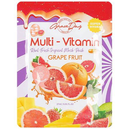 Маска для лица GRACE DAY Тканевая маска с экстрактом грейпфрута