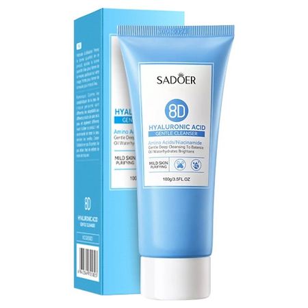 Гель для умывания SADOER Средство для умывания нежное увлажняющее с гиалуроновой кислотой
