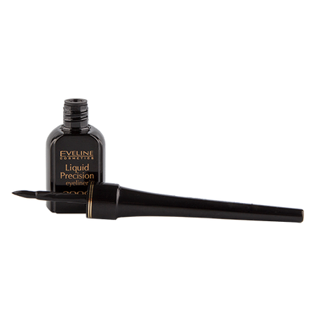 Подводка для глаз EVELINE LIQUID PRECISION LINER 2000 PROCENT черная матовая