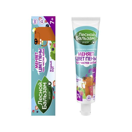Паста зубная детская ЛЕСНОЙ БАЛЬЗАМ с 7 лет 50 мл малышарики курс раннего развития 0 что как звучит