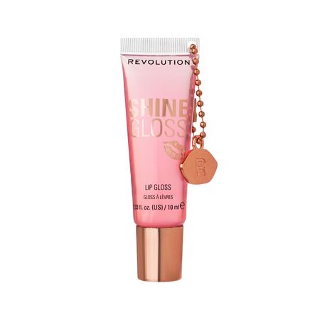 Блеск для губ REVOLUTION SHINE GLOSS с брелоком ультраглянцевый тон Pink marshmallow дикинсон эмили за красоту мою отняли жизнь
