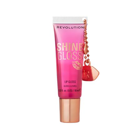 Блеск для губ REVOLUTION SHINE GLOSS с брелоком ультраглянцевый тон Raspberry ripple дикинсон эмили за красоту мою отняли жизнь