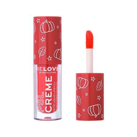 Помада для губ REVOLUTION RELOVE PUMPKIN SPICE PSL Creme жидкая матовая тон Pumpkin spice три осени стихотворения