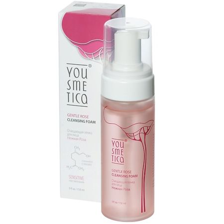 Пенка для умывания YOUSMETICA Очищающая пенка для лица Нежная Роза