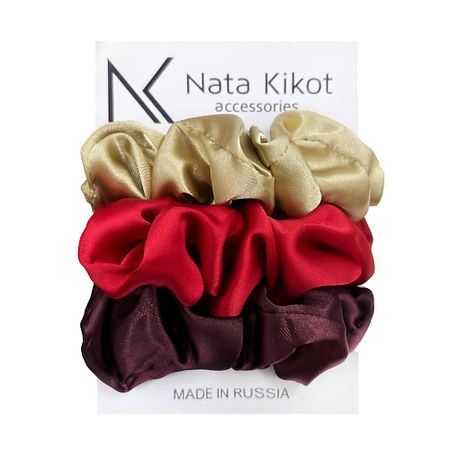 Резинка для волос NATA KIKOT Набор шелковых резинок