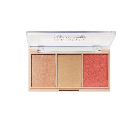 Палетка NINELLE Палетка для скульптурирования лица, сияющие румяна La Luz y La Sombra