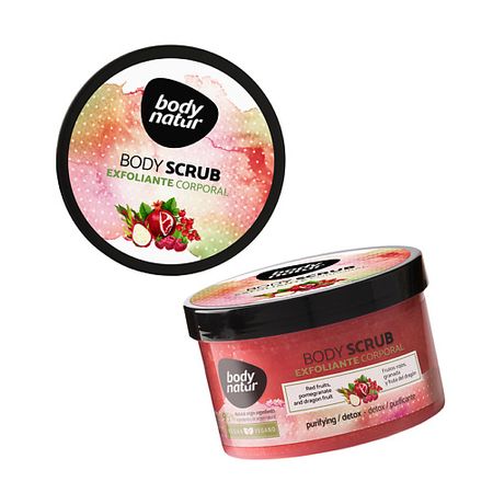 Скраб для тела BODY NATUR Скраб для тела красные фрукты, гранат и питайя Body Scrab Exfoliante Corporal