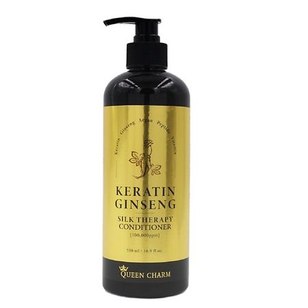 Кондиционер для волос QUEEN CHARM Восстанавливающий кондиционер для волос с кератином и 10% экстрактом женьшеня