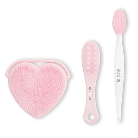 НеОпределено BLOOR Набор силиконовых щеток для чистки лица, губ и тела Silicone Brushes Set