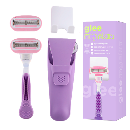 Станок для бритья GLEE MY SKIN Бритва женская станок многоразовый для бритья, 5 лезвий