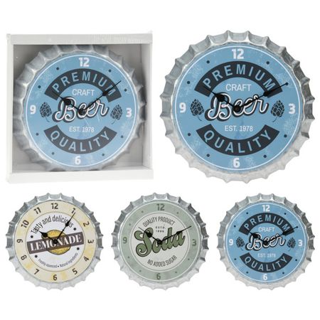 часы настенные KOOPMAN ПРОБКА 350х350х45мм в ассортименте металл