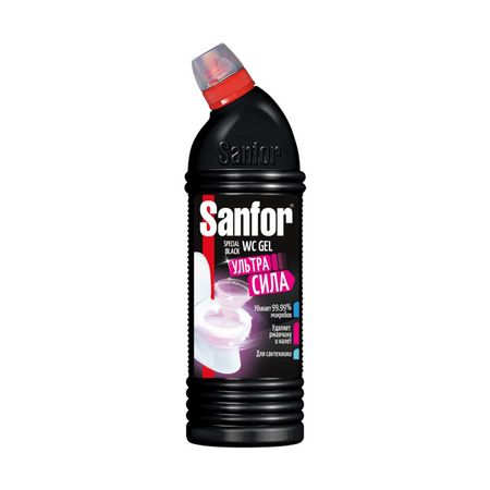 средство для туалета SANFOR Speсial Black гель 1л