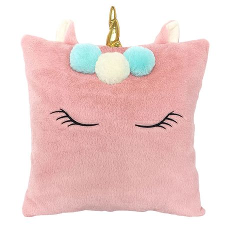 подушка декоративная Единорог вышивка 40х40см розовая, арт.ПДЕ-розовая l o l surprise наклей и раскрась розовая с наклейками