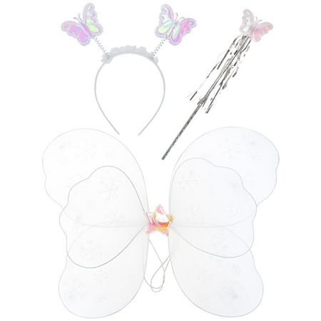 набор карнавальный Волшебная бабочка 51,5х2х41см 3 предмета в асс-те ПЭ/металл/пластик белый/р