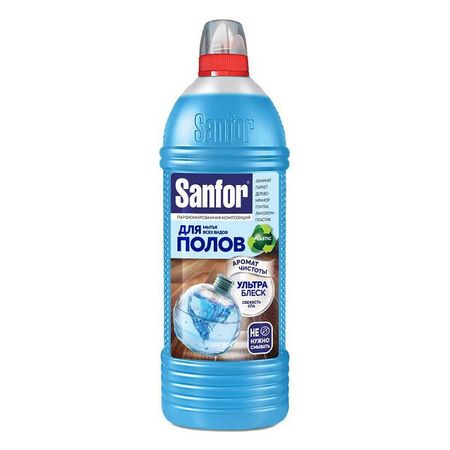 средство для пола SANFOR Ультра Блеск 1л