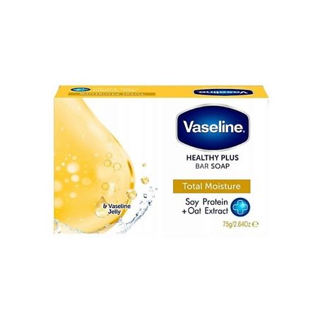 Мыло твердое VASELINE Твердое мыло Vaseline Healthy Plus Bar Soap Total Moisture