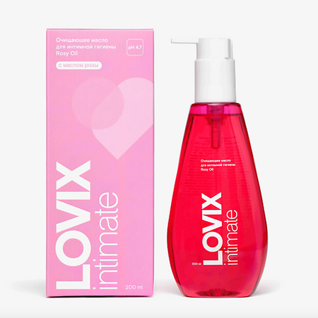 Масло для интимной гигиены LOVIX Очищающее масло для интимной гигиены Rosy Oil