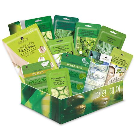 Набор средств для ухода за телом SKINLITE Бьюти бокс Beauty box GREEN DAY №2 kuromi рум арт бокс развивающий игровой