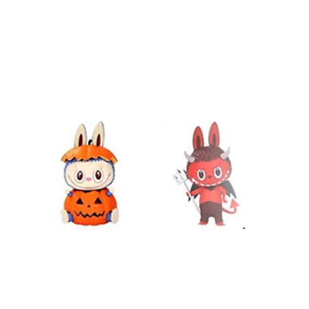 Мягкая игрушка POP MART Игрушка LABUBU Carnival Collection Pumpkin Monster+Demon King, 15см