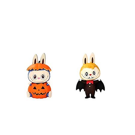 Мягкая игрушка POP MART Игрушка LABUBU Carnival Collection Pumpkin Monster+Vampire Count, 15см