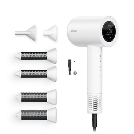 Фен REMEZ Фен-стайлер MODEL S+ с функцией SENSOR с профессиональным концентратором RMB-708BS
