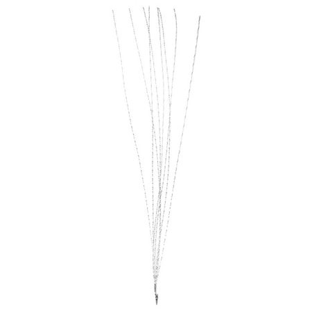 ветка новогодняя 78см серебристый