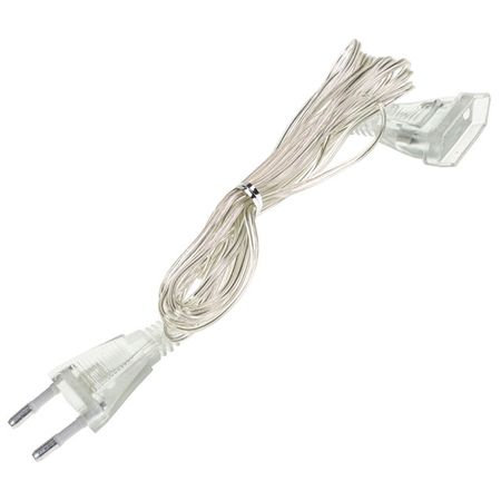 удлинитель для гирлянды 3м прозрачная нить