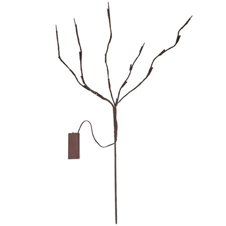 гирлянда светодиодная Веточки 3шт в комплекте 70см от батареек 6хАА холст с красками по номерам с поталью веточки хлопка 40 х 40 см