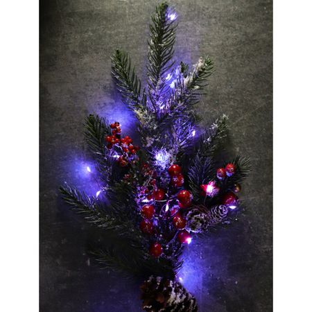 гирлянда Роса 1,9м 20LED фиолетовых ламп на батарейках 2хCR2032