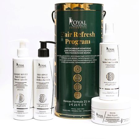 Набор для ухода за волосами ROYAL SAMPLES Набор для ухода за волосами Hair refresh program