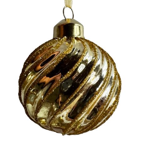 шар MAXIJOY 60мм стекло золотой