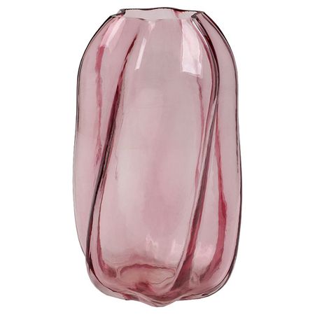 ваза ВЕЩИЦЫ 22см стекло серо-розовый