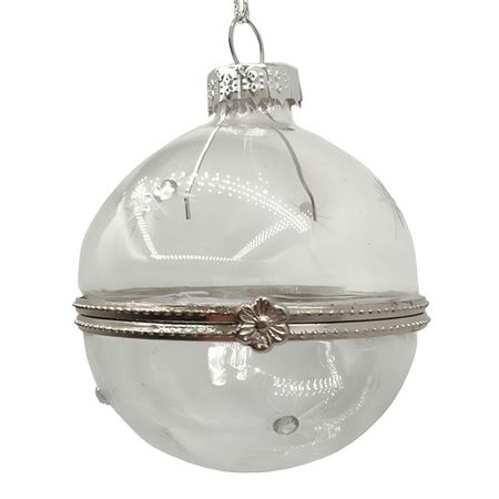 шар MAXIJOY 60мм стекло прозрачный новогодний магнит лошадь и котик 3 5х5 5 стекло