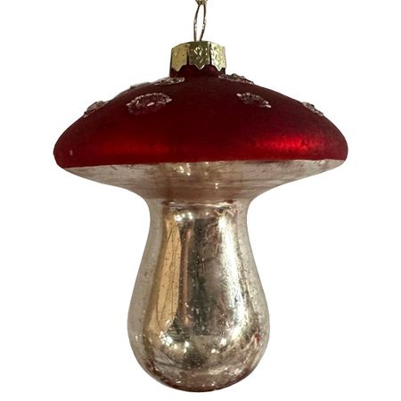 подвеска MAXIJOY 8см стекло красный, серебряный