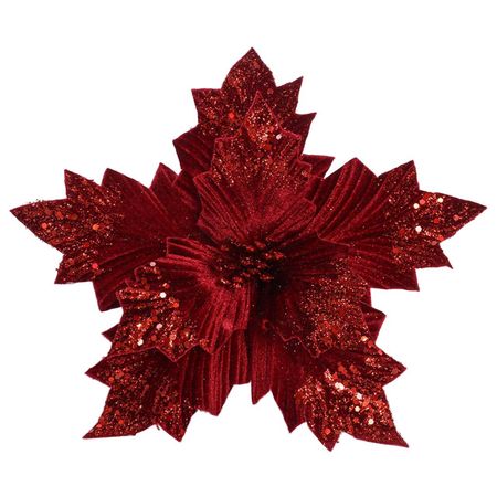 растение искусственное MAXIJOY Цветок 25см красное полиэстер, металл