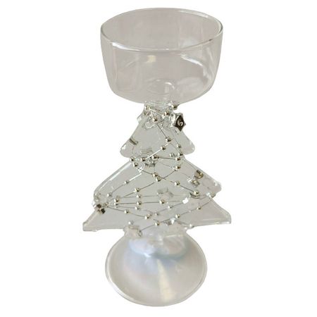 подсвечник MAXIJOY 7,9х6х13,5см стекло прозрачный