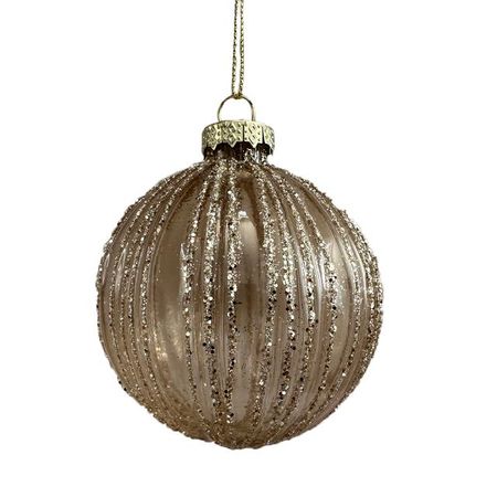 шар MAXIJOY 80мм стекло шампань