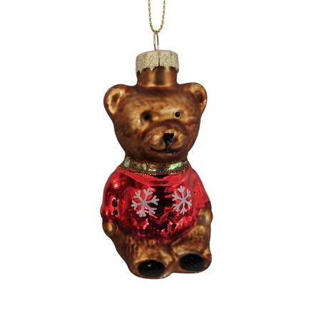 подвеска MAXIJOY Мишка 9см стекло мультиколор