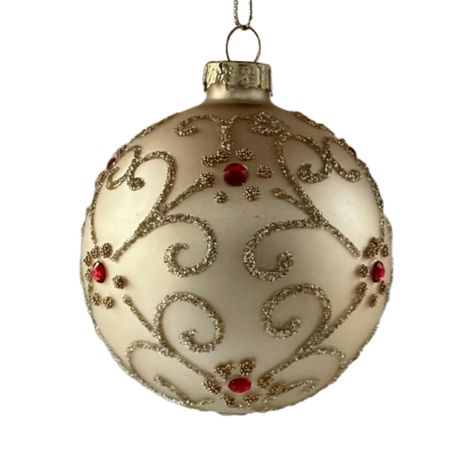 шар MAXIJOY 80мм стекло шампань