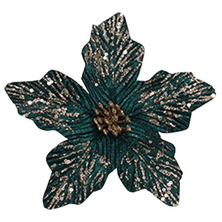 растение искусственное MAXIJOY Цветок 20см темно-зеленое полиэстер, металл